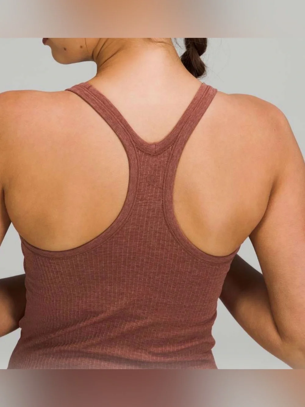 Lululemon Ebb to Street Yoga Pilates  Tank Top Ancient Copper Brown SZ. 8 EUC